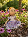 Little Bloom Dolls: Lily Handmade Cloth Doll for Girls,Soft Rag Doll, Gift for girls.