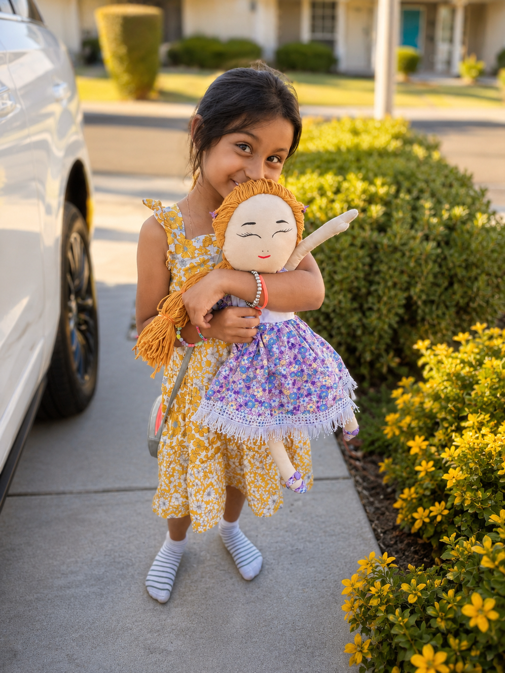 Little Bloom Dolls: Lily Handmade Cloth Doll for Girls,Soft Rag Doll, Gift for girls.